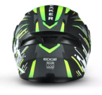 Casco Edge Abatible Boss Skybreaker Gris/Verde Talla L