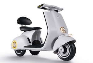 Mini Moto Eléctrica Blanco Infantil Honey Whale Bdq-916