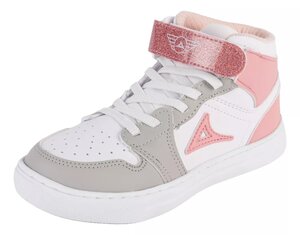 Tenis Pirma Blanco/Gris/Rosa Niña Mod. 5053 Talla 17.5