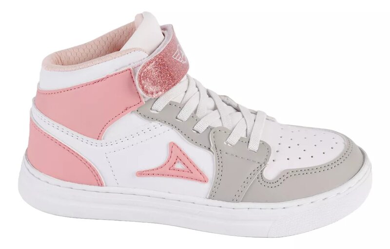 Tenis Pirma Blanco/Gris/Rosa Niña Mod. 5053 Talla 15