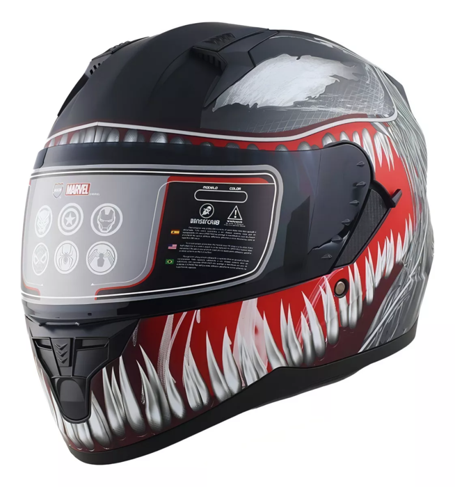 Casco Edge / Marvel Venom Mate Talla L