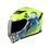 Casco Edge Abatible Boss Uranio Amarillo / Verde Talla L