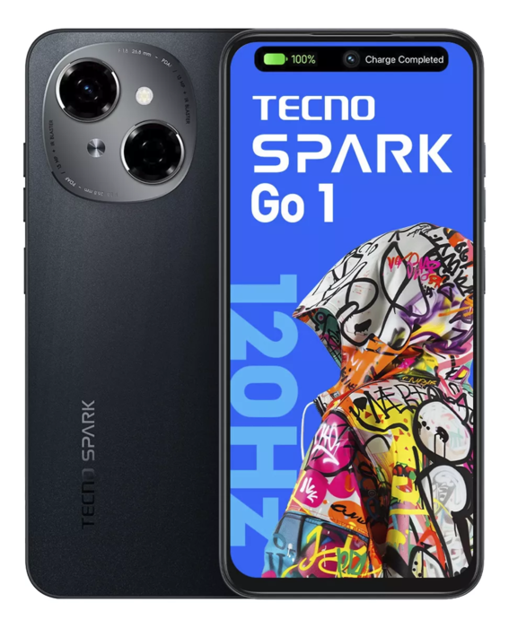 Teléfono Tecno Spark GO1 Dual Sim 4GB+128GB Negro