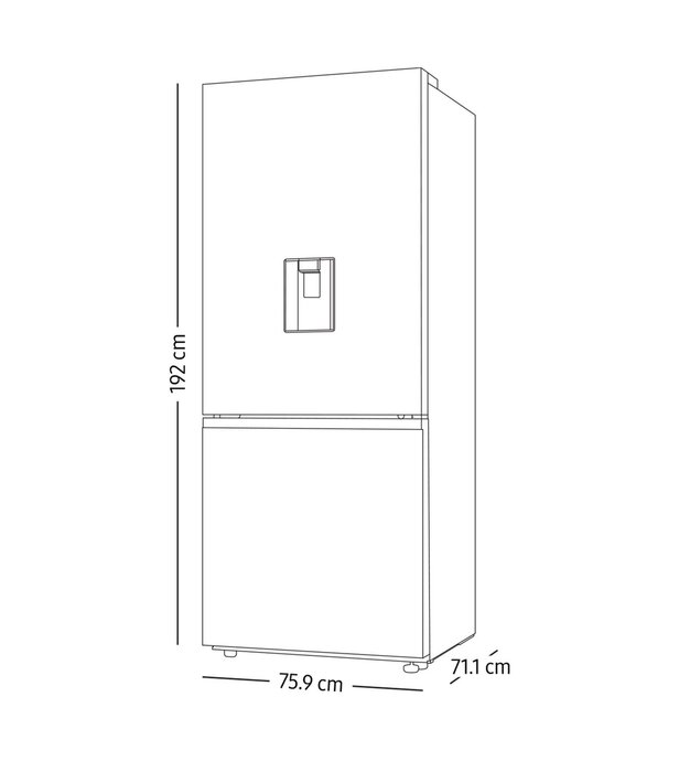 Refrigerador AI Bottom Mount 18 pies, Despachador de agua