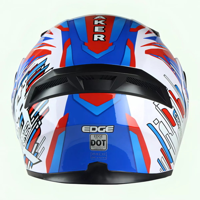 Casco Edge Abatible Boss Skybreaker Azul/Rojo Talla XXL