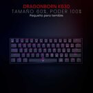 Teclado Gamer Mecánico 60% Dragonborn Compacto Redragon K630RGB