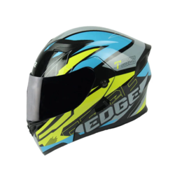 Casco Edge Abatible Boss T68 Amarillo Brillante Talla L