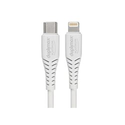 Cable Blanco Tipo C A Lightning, Duplimax Platinum