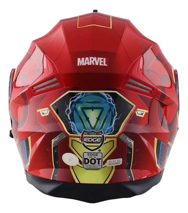 Casco Edge / Marvel Iron Man Red Gold Brillante Talla L