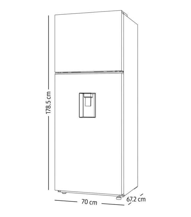 Refrigerador AI Top Mount 15 pies, Fábrica de hielos, Negro