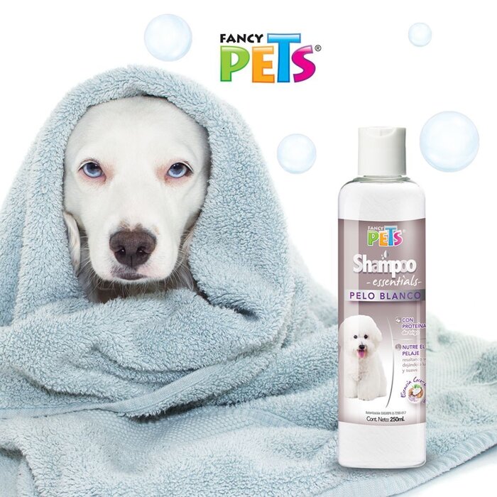 Shampoo para Perro con Pelo Blanco Essentials Fancy Pets