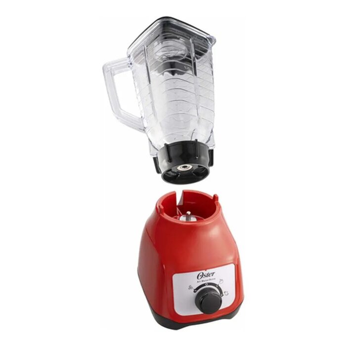 Licuadora Oster Rojo, 800 W Vaso De Plástico 1.25 L