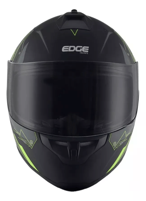 Casco Edge Integral Runner Sonic Negro / Amarillo Mate Talla L