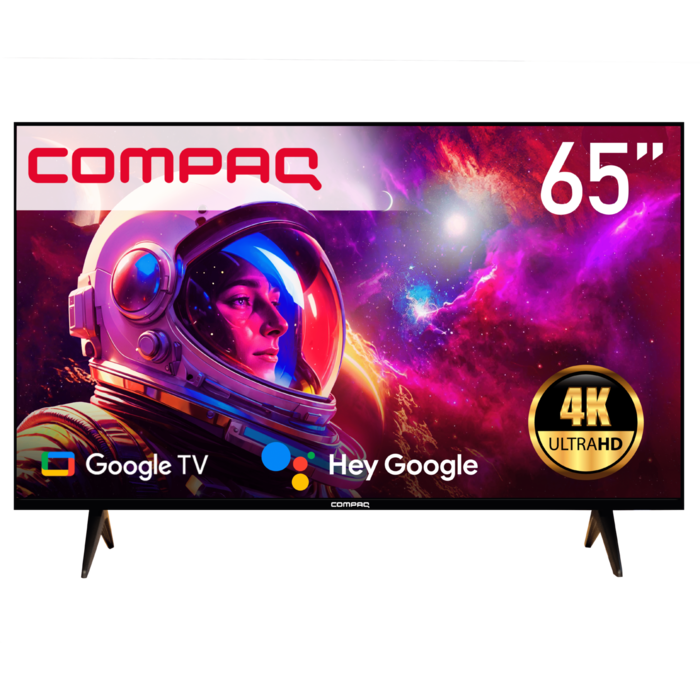 Pantalla Smart Tv Compaq 65 Hd, Google Tv