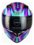 Casco Edge Abatible Boss Skybreaker Morado Talla M