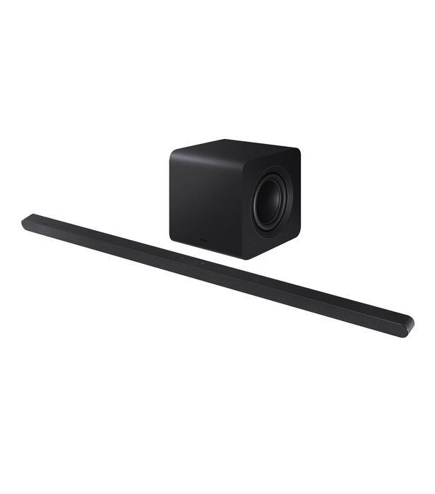 Barra de sonido ultradelgada 3.1.2 Ch Negra Sub Woofer HW-S800D