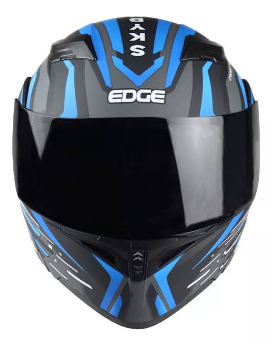 Casco Edge Abatible Boss Skybreaker Gris/Azul Talla XL