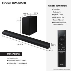 Barra de Sonido 5.1Ch HW-B750D