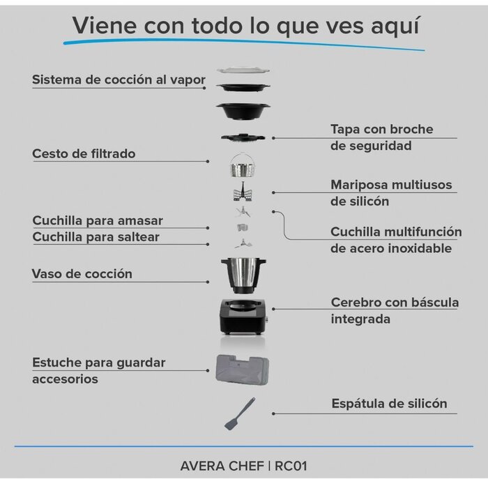Avera chef-Máquina Multipropósitos de Cocina- Avera