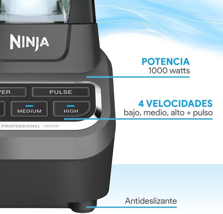 Licuadora Ninja Professional Blender 1000 CO610B 2.1 L Negra