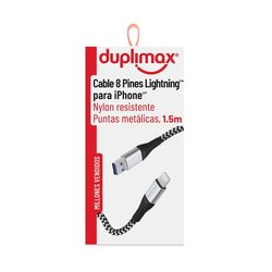 Cable 8 Pines Duplimax para IPhone Metálico
