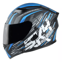 Casco Edge Abatible Boss Skybreaker Gris/Azul Talla XL