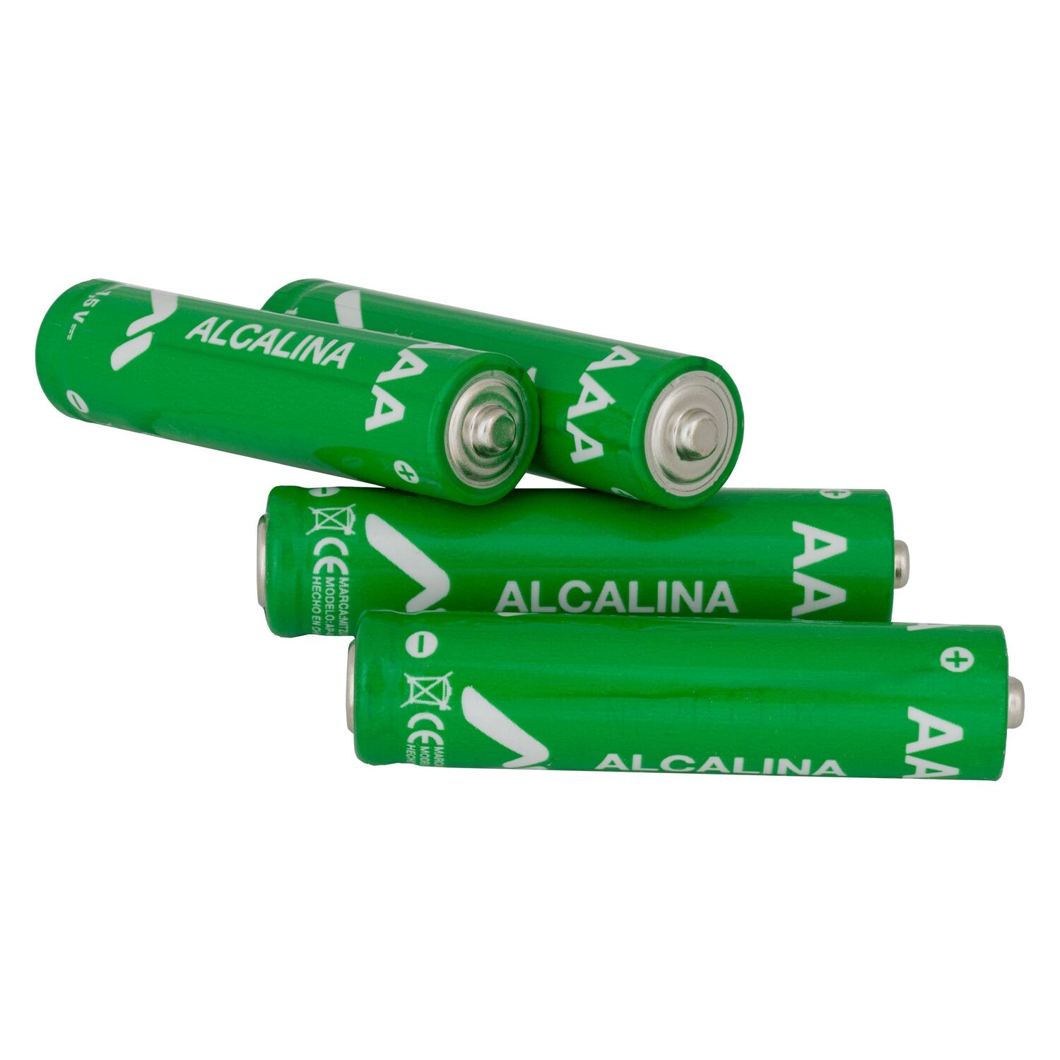 Mitzu® Paquete de 4 pilas alcalinas AA 1.5Vcc