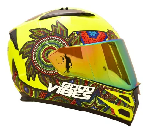 Casco Edge Integral Forza Xamma Verde Brillante Talla M