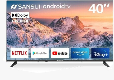Pantalla Led Sansui 40 Pulgadas FHD Smart Android TV SMX40V1FA
